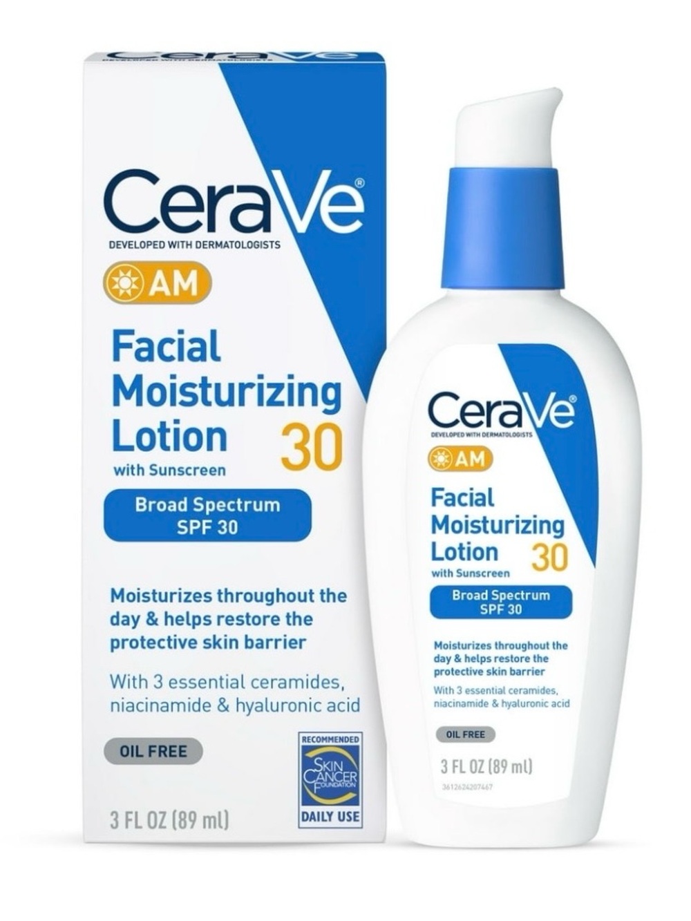 CeraVe Bestseller AM Facial Moisturizing Lotion  Broad Spectrum SPF 30 NEW! $15